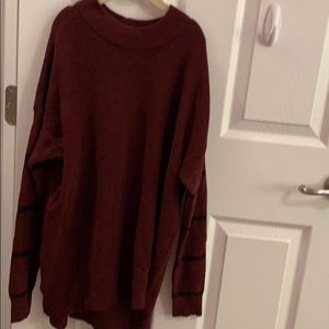 Oversized American Eagle Burgundy Sweater